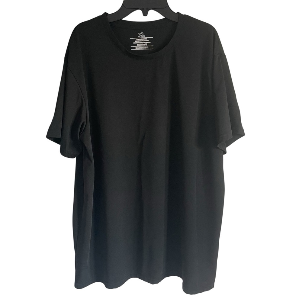 NWOT Men’s Basic Solid Black Lightweight Crewneck Short Sleeve Pullover T-Shirt